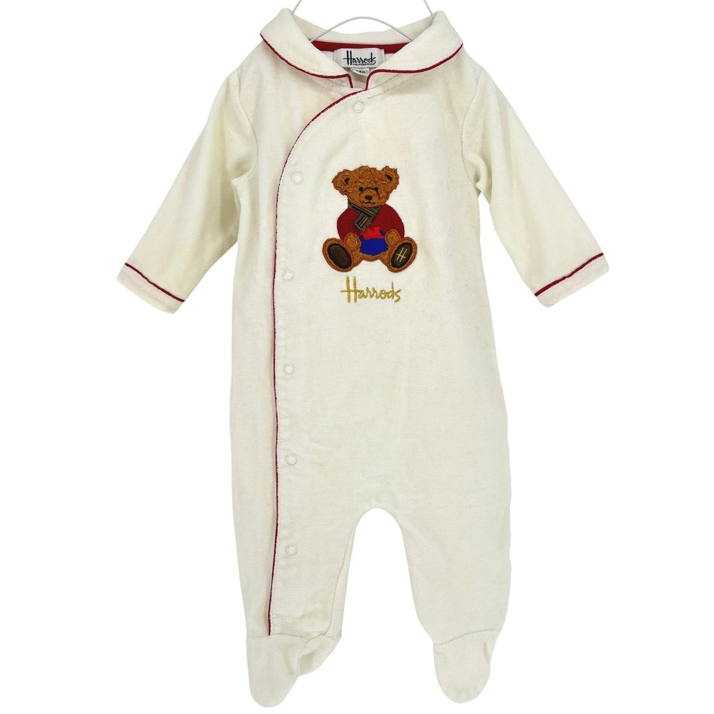 Harrods Cream Teddy Bear Romper
